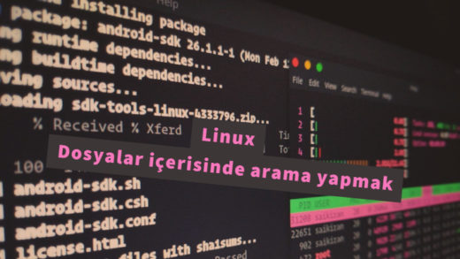 Linux dosyalar içerisinde arama yapmak